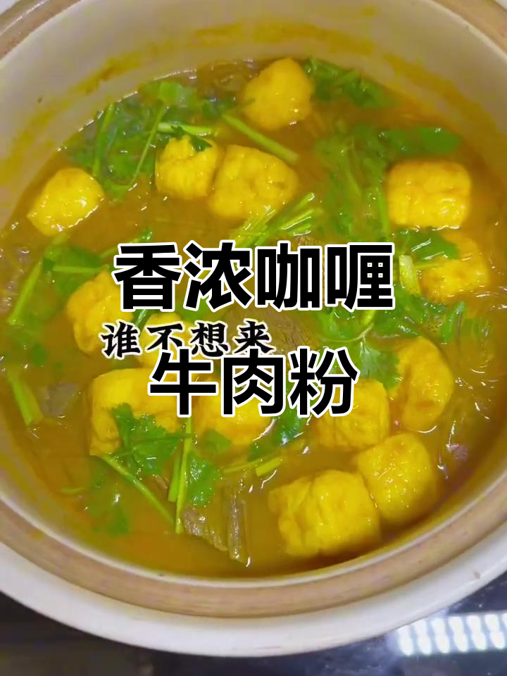 咖喱牛肉粉丝汤,香气扑鼻让人无法抗拒