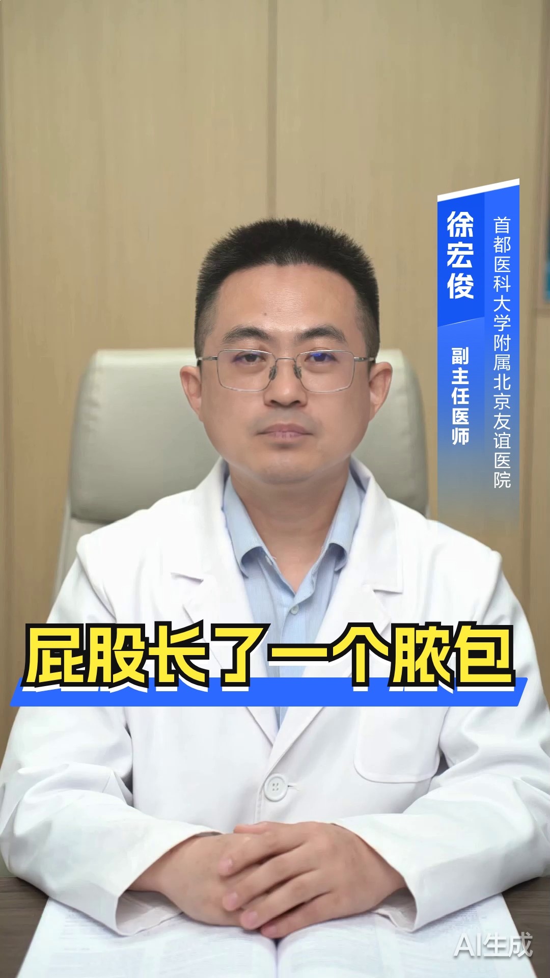 屁股长了一个脓包