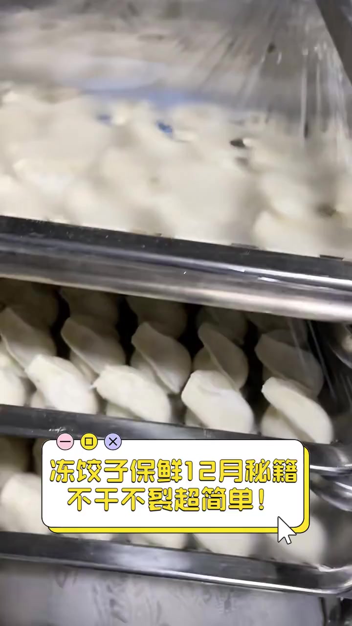 冻饺子保鲜12月秘籍,不干不裂超简单!