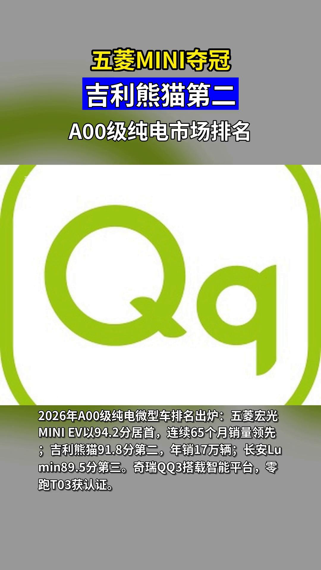 2026微型电车排行榜