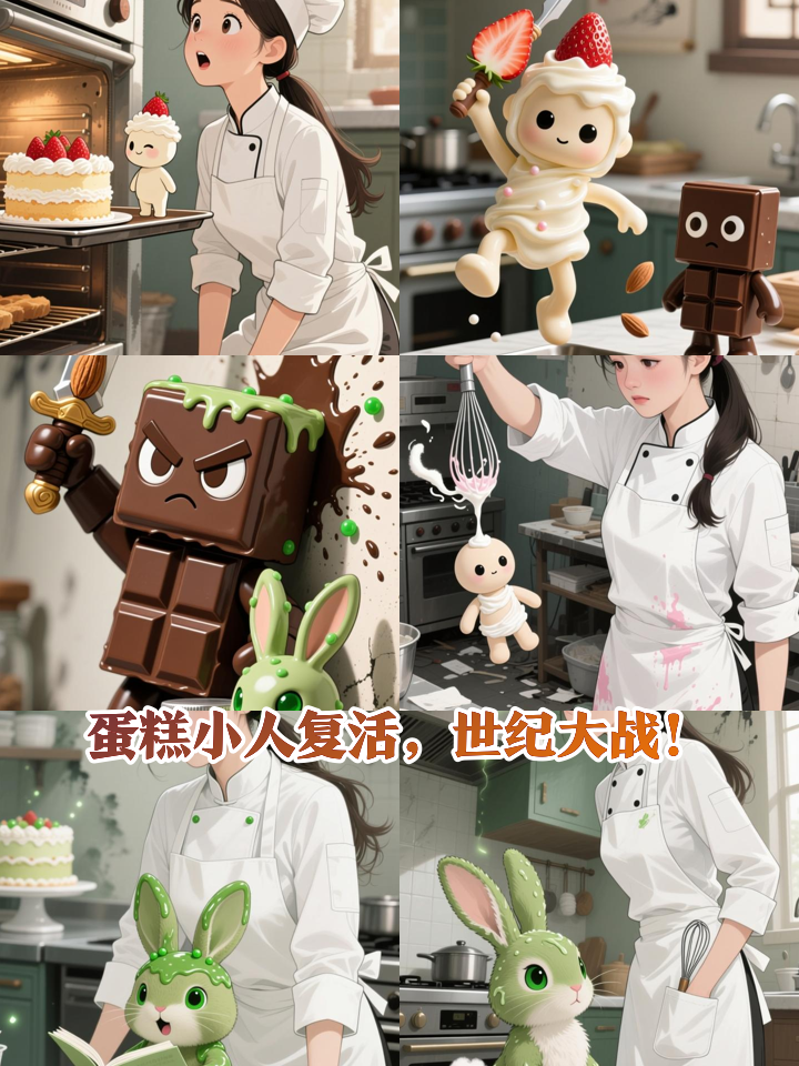 生日夜蛋糕师惊见:复活的蛋糕小人引发世纪大战!