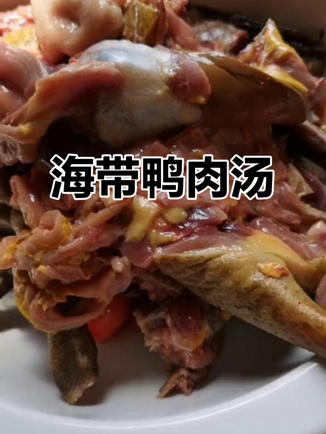 鸭子海带汤,酸萝卜炖出美味!