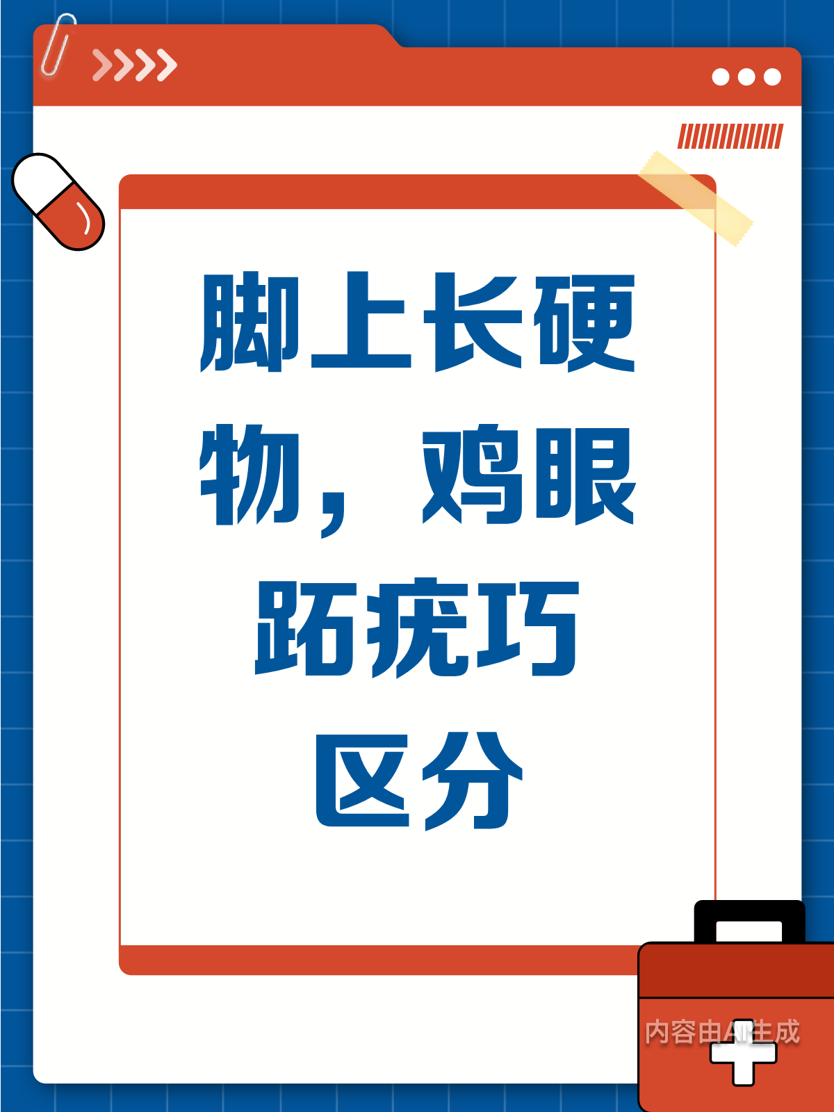 脚上长“钉”?鸡眼or跖疣,一文教你分清!