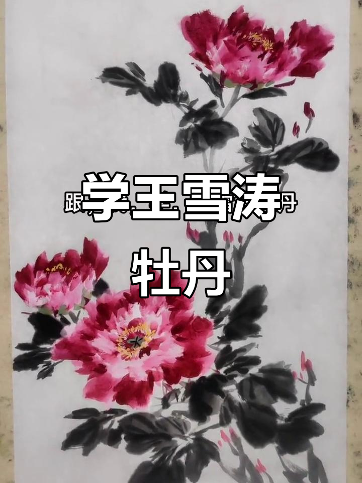 零基础学王雪涛牡丹,轻松掌握国画技巧