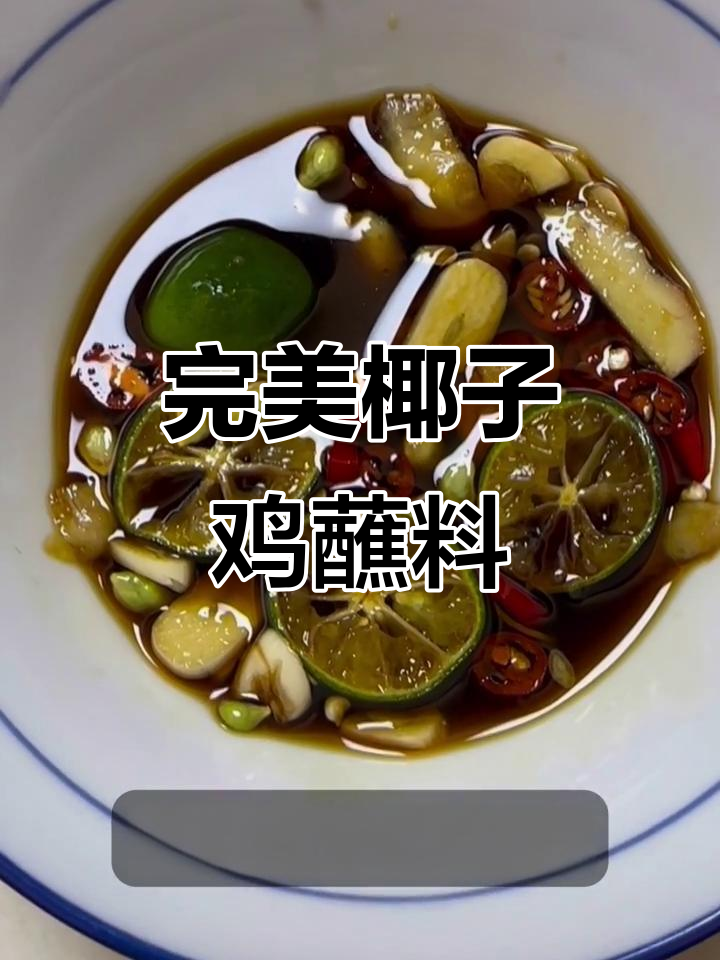 海南椰子鸡蘸料秘制配方,小金桔和砂浆必不可少