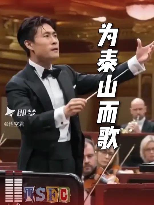 很有幸过一下乐团指挥的瘾,这首歌听的真是荡气回肠。#山东泰山 #橘红色的火焰 #维也纳金色