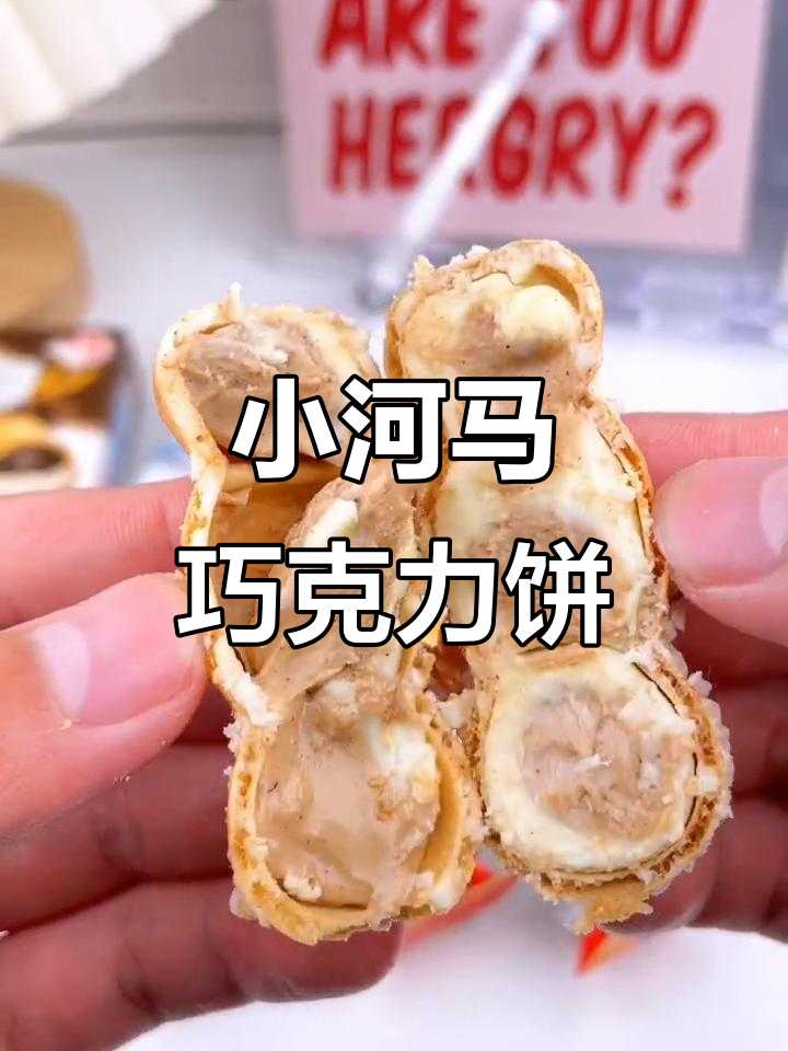 爆浆巧克力小河马饼干,一口接一口停不下来!