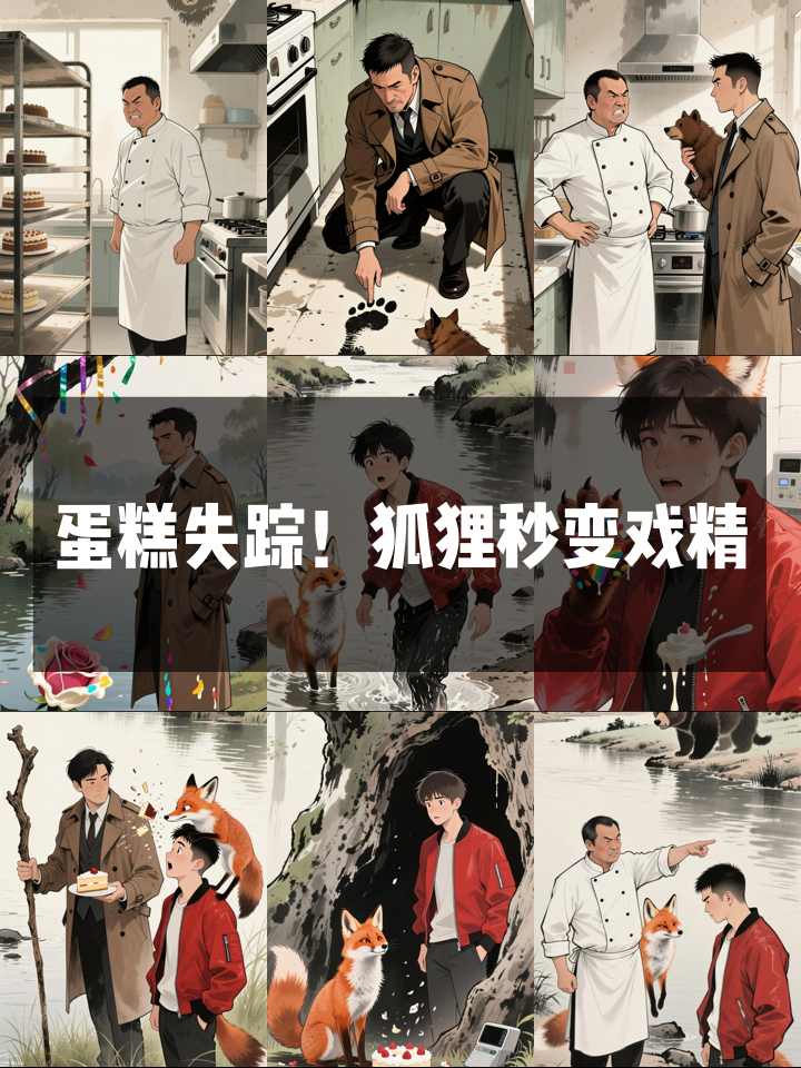 侦探追查彩虹蛋糕失踪案，真凶竟是装无辜的戏精狐狸！