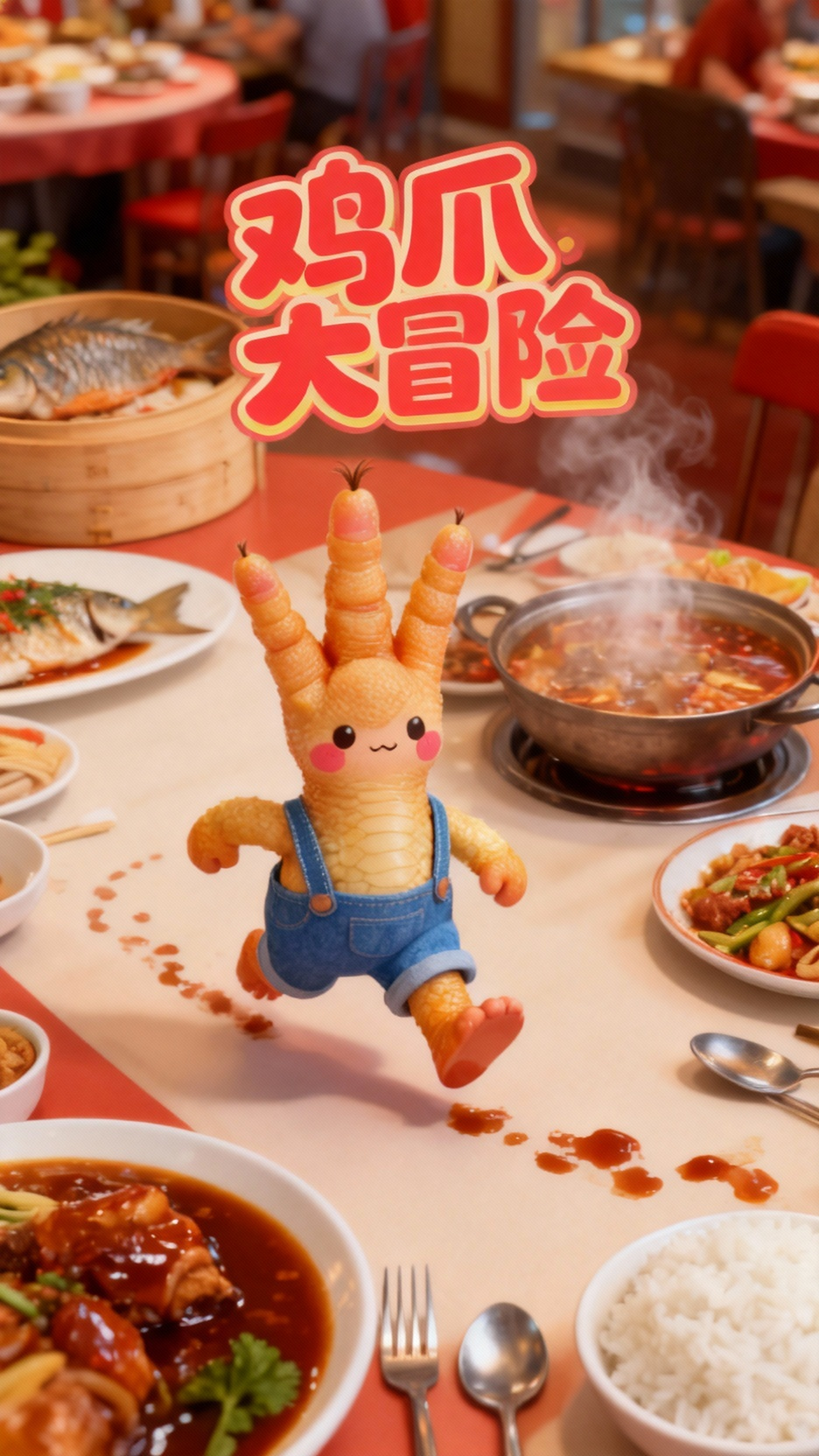 拟人化鸡爪的趣味冒险