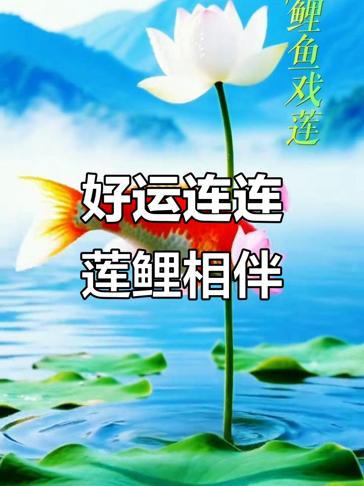 鲤鱼莲花：好运连连，家庭和睦的完美象征