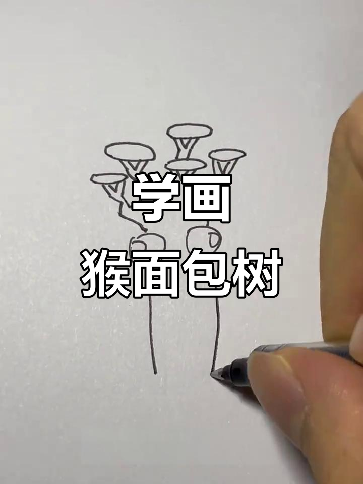 轻松画出猴面包树,步骤简单又有趣