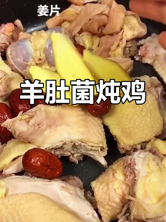 羊肚菌炖鸡汤的做法