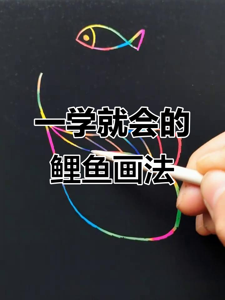轻松学会画鲤鱼，步骤简单又有趣