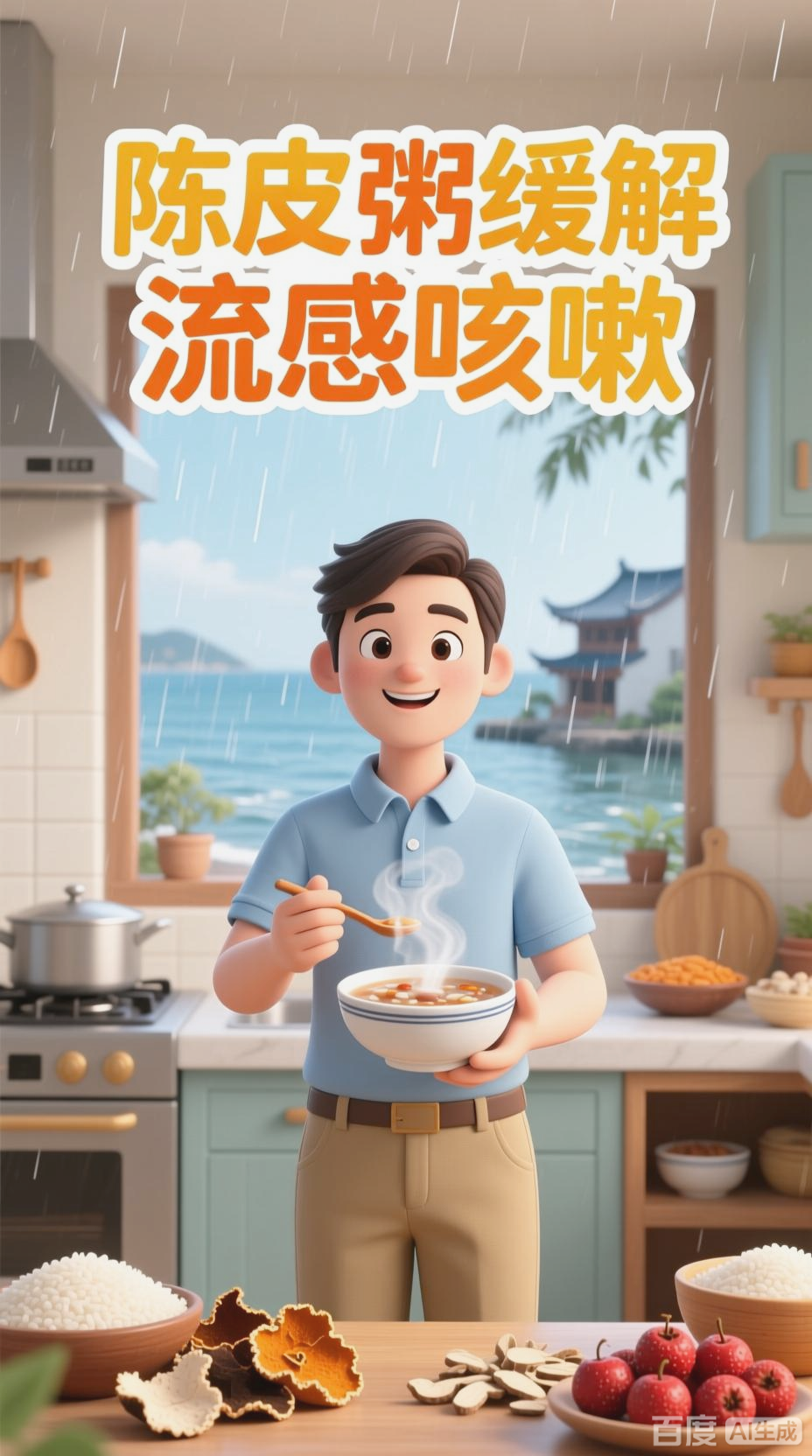 南方流感,陈皮粥来助力