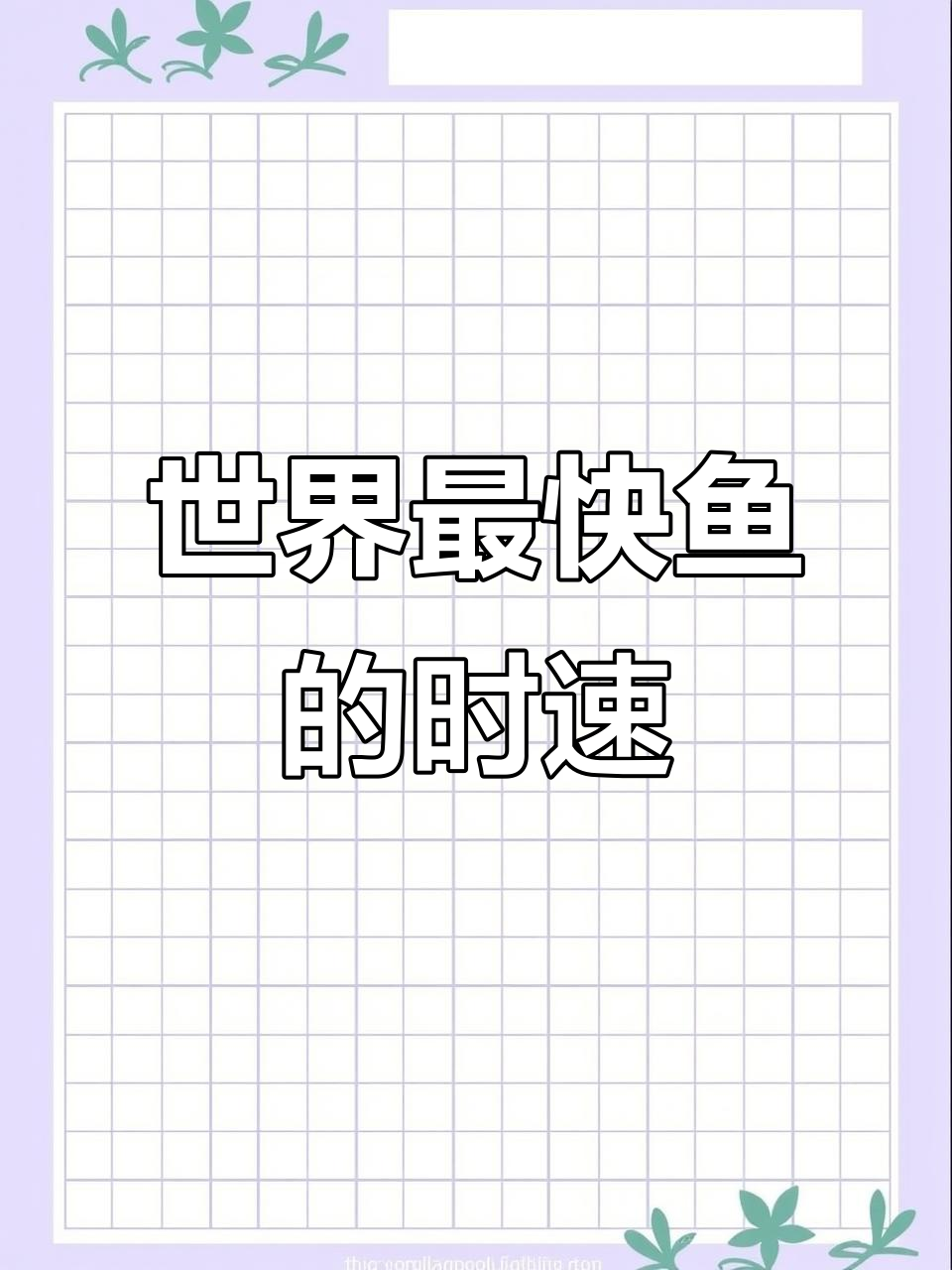 速度最快的鱼是谁？从鲤鱼到大白鲨，时速极限大揭秘