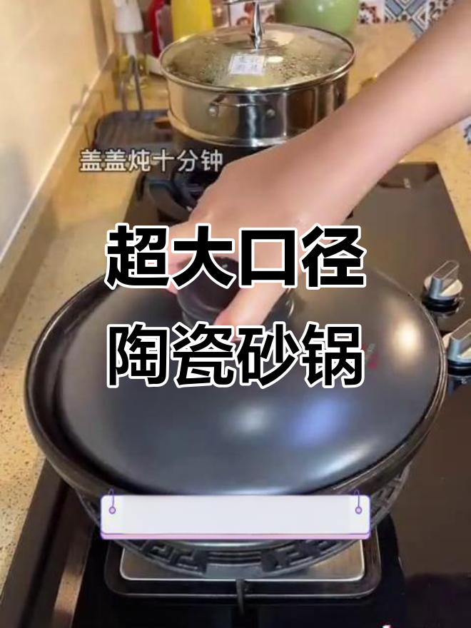 大口径陶瓷砂锅,轻松做黄焖鸡、红烧肉,保温效果好