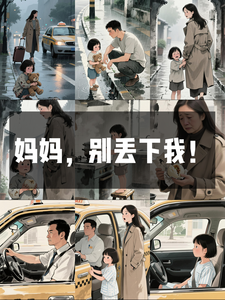 5岁女儿深夜追车：妈妈别走！结局看哭全网