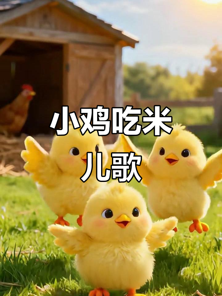 小鸡吃米儿歌，早教必备