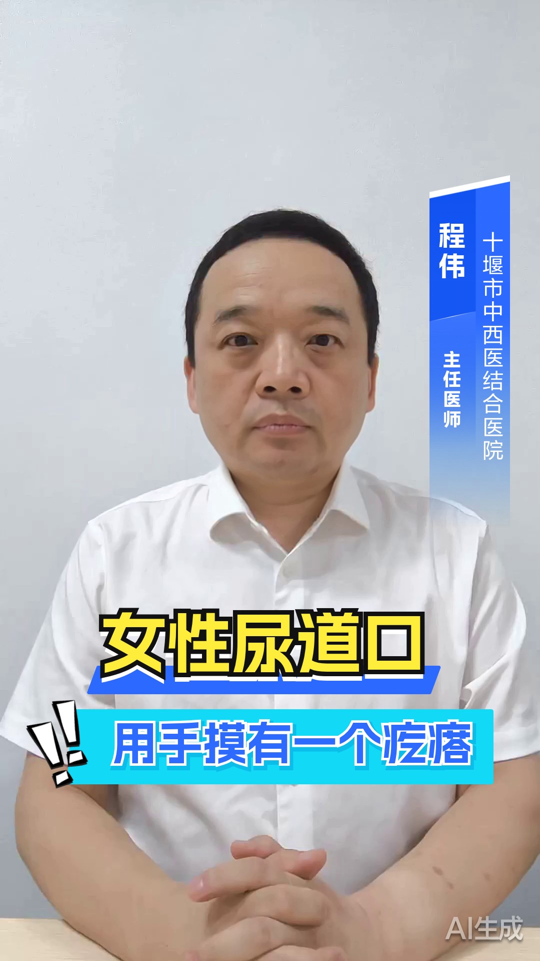 女性尿道口用手摸有一个疙瘩