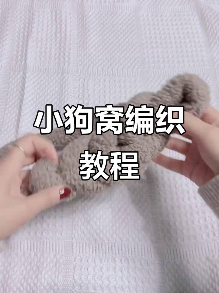 简单步骤教你编织小狗窝,轻松学会这个技巧