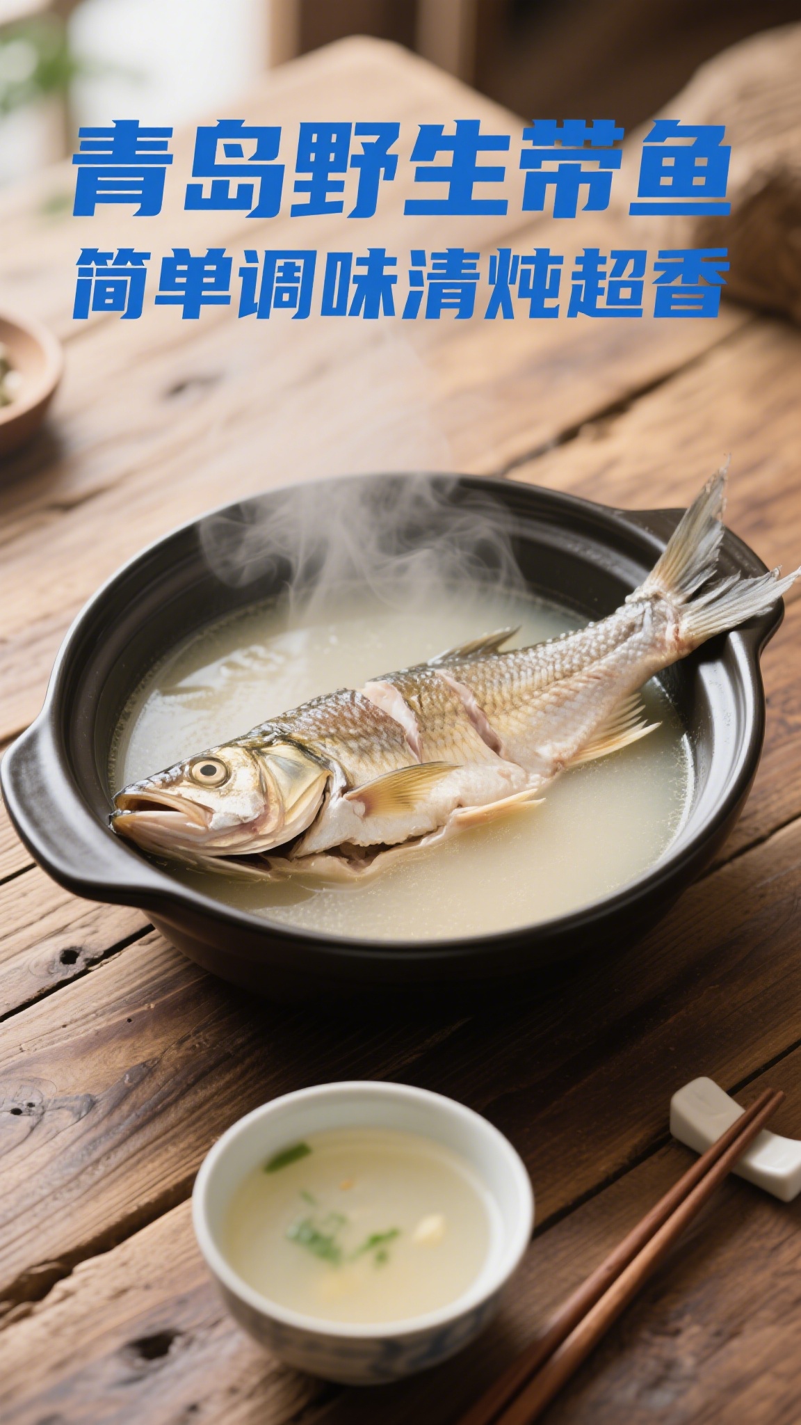 青岛野生带鱼,简单调味清炖超香
