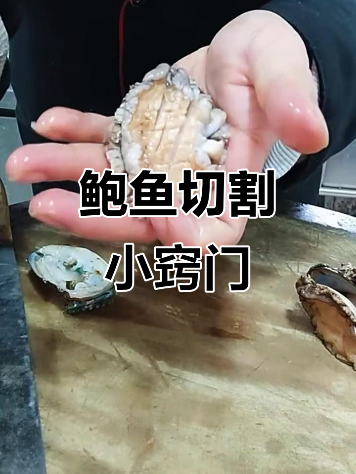 快速处理鲍鱼技巧,轻松切花刀