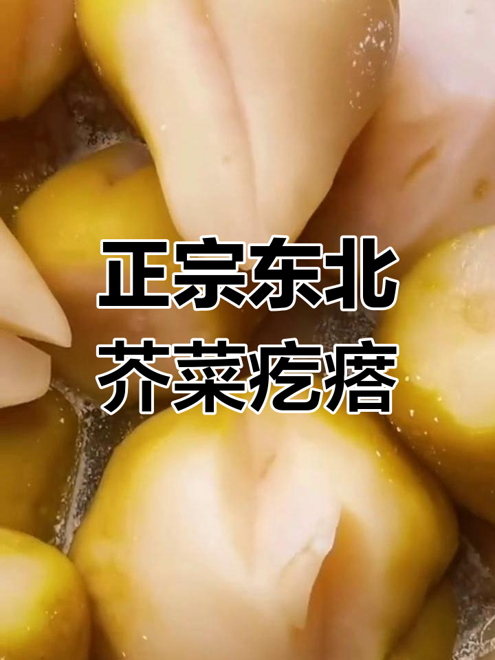 东北大缸腌制的芥菜旮瘩咸菜,口感超赞!