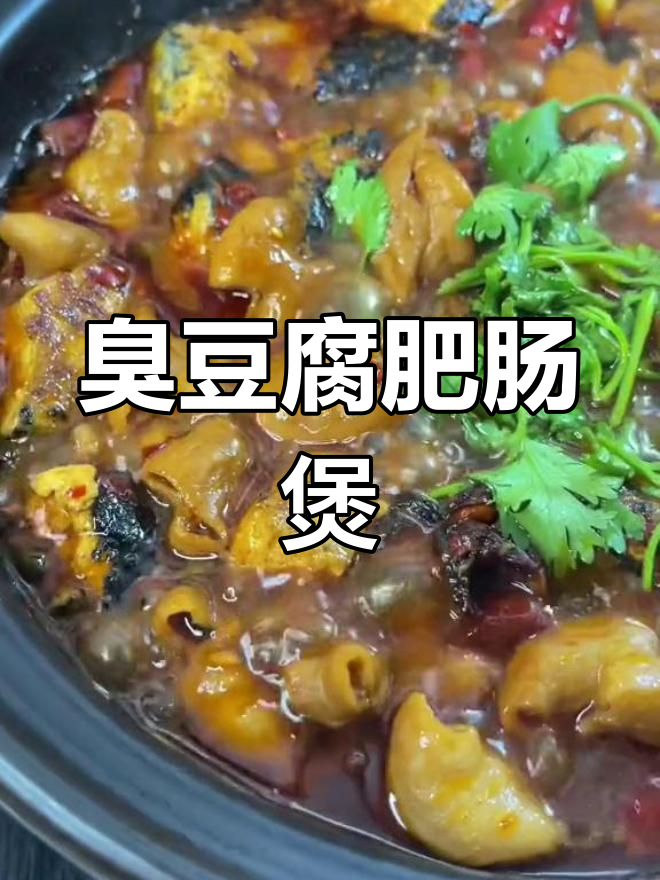 臭豆腐与肥肠的完美搭配,臭味相投也能如此美味