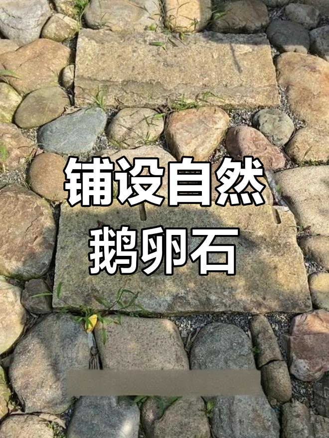 打造自然风格的鹅卵石小路