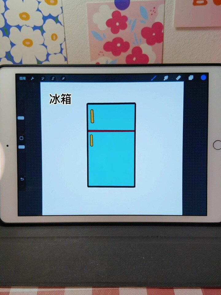 儿童创意简笔画《冰箱》适合3-6岁幼儿绘画