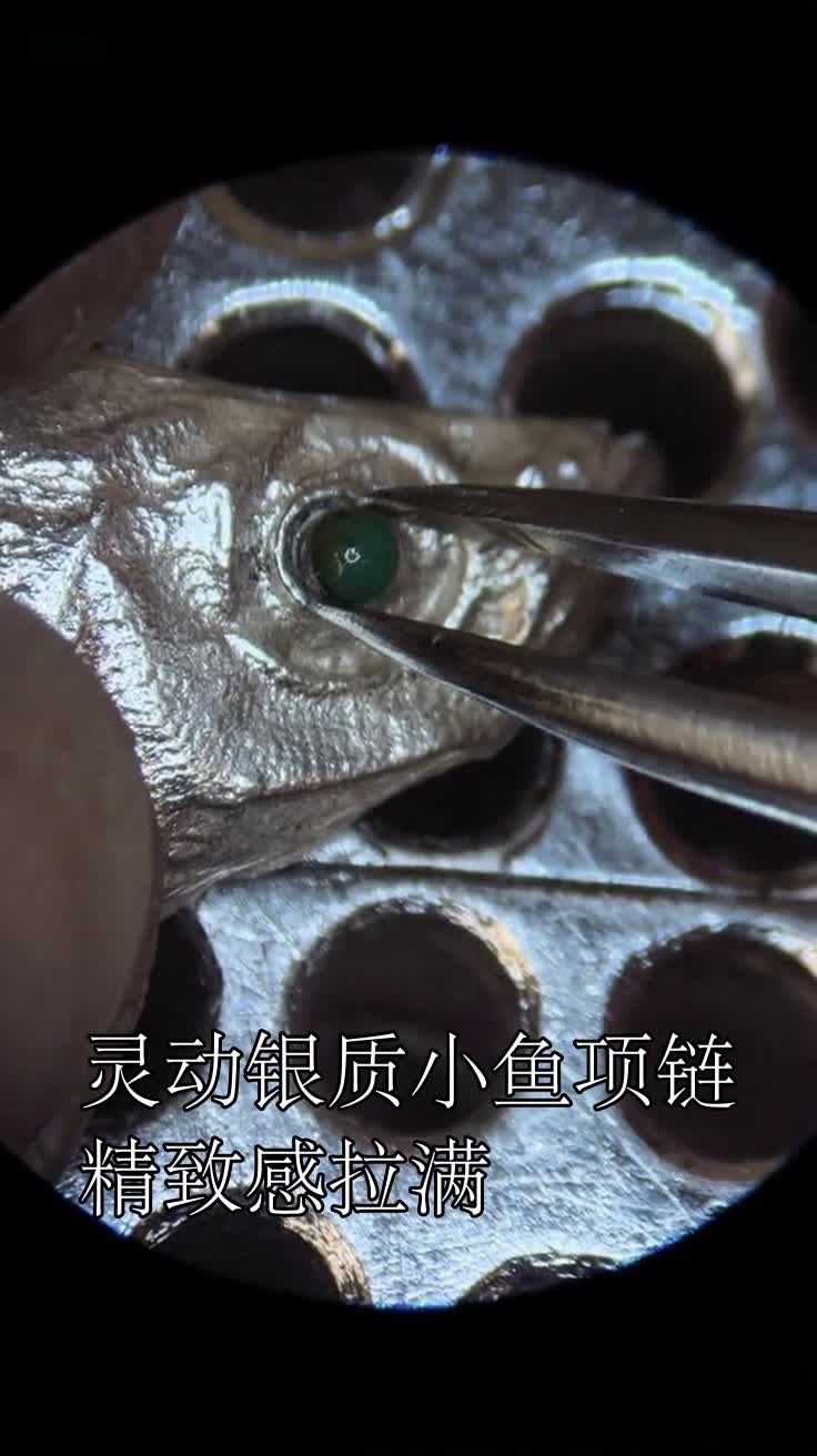 灵动银质小鱼项链精致感拉满