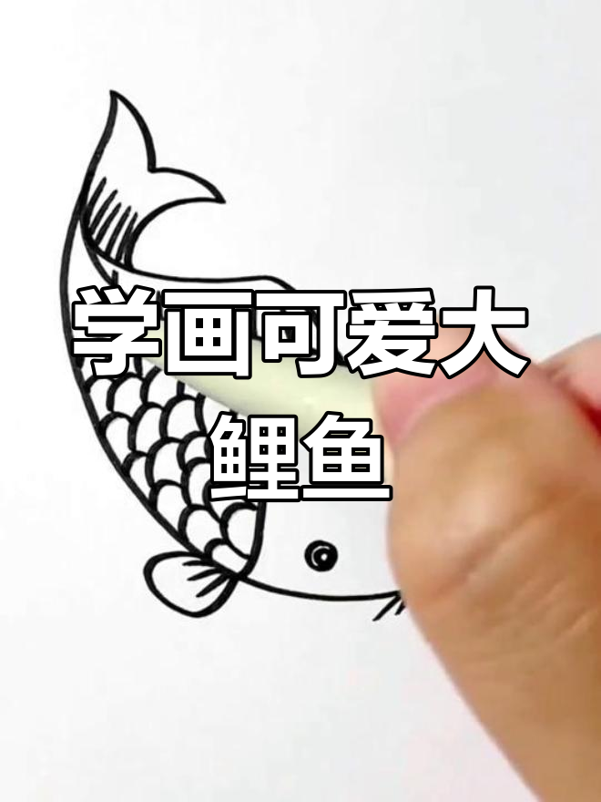 轻松学画大鲤鱼，步骤简单又有趣
