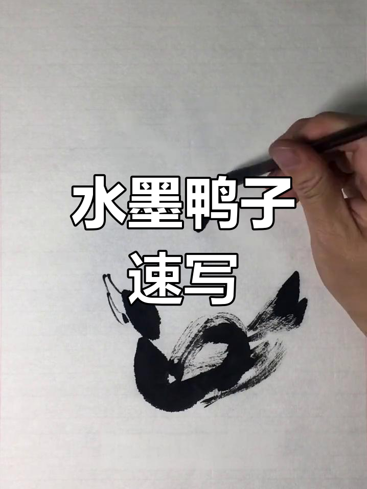 轻松学画鸭子,掌握水墨技巧与简笔画法