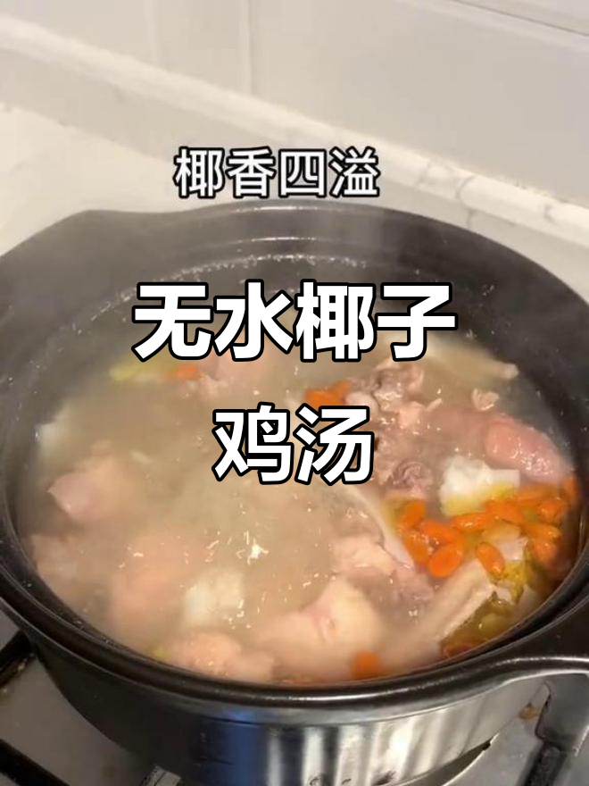 椰子鸡汤轻松做,零水炖汤更美味