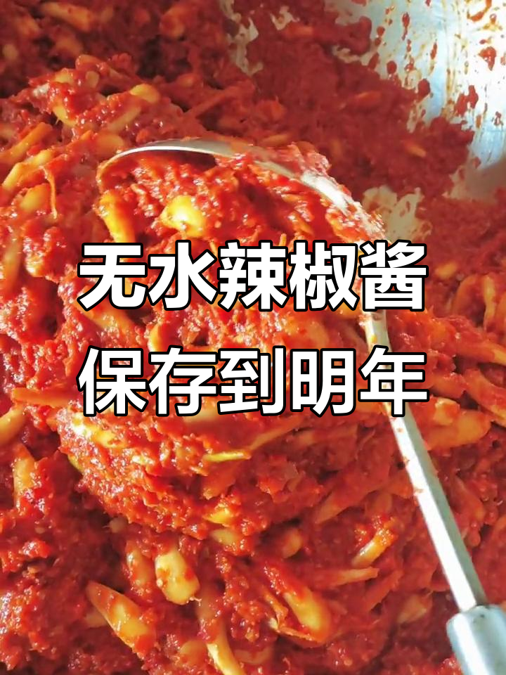 自制无水辣椒酱,放冰箱明年还能吃