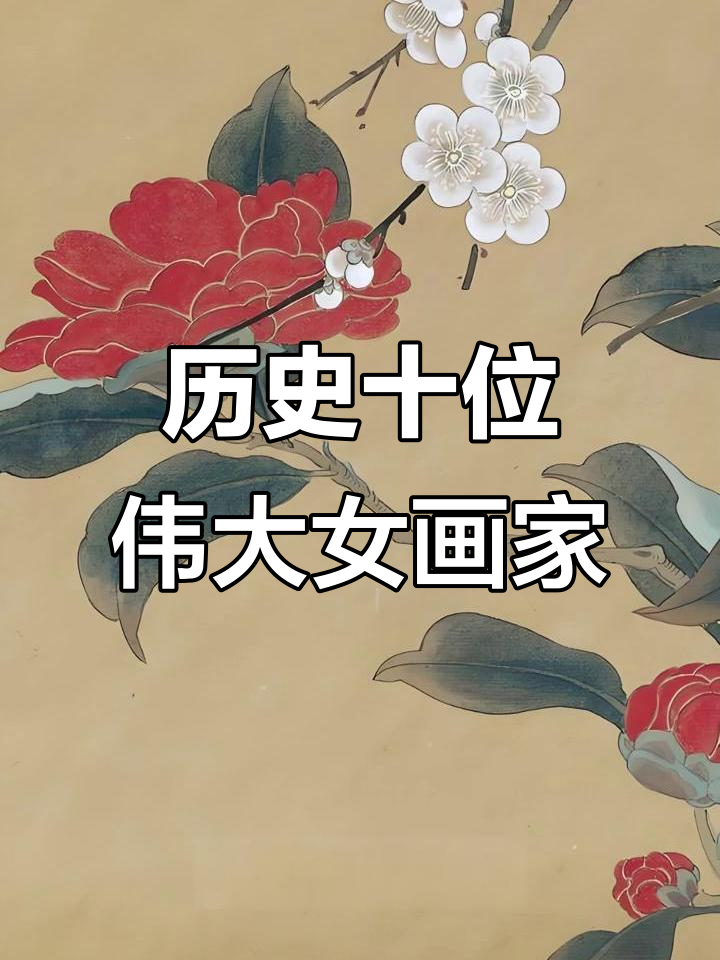 历史上最杰出的十大女画家,荷花图到牡丹图的精彩演绎