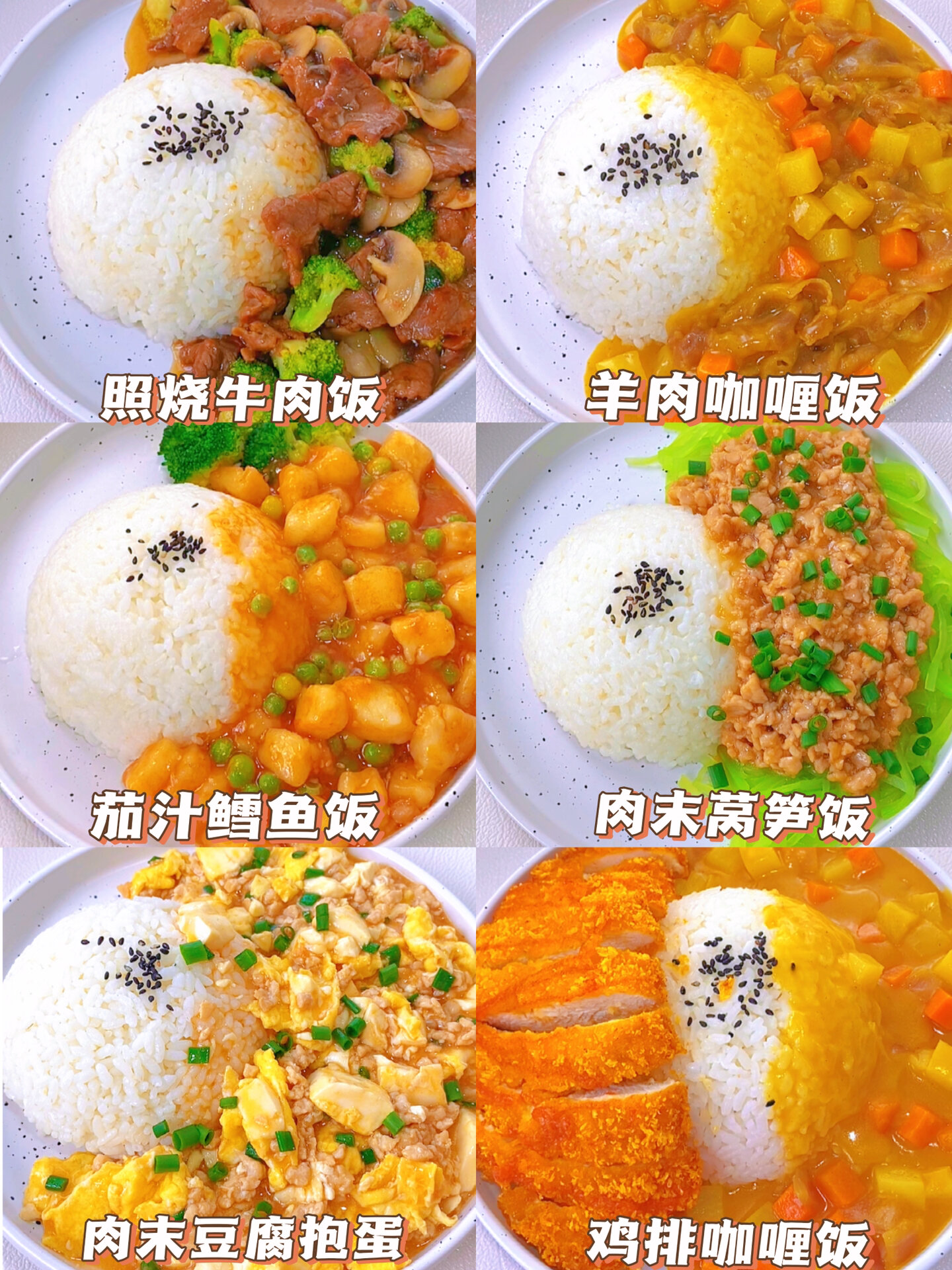 六款敲好吃的盖浇饭|做法简单 营养美味