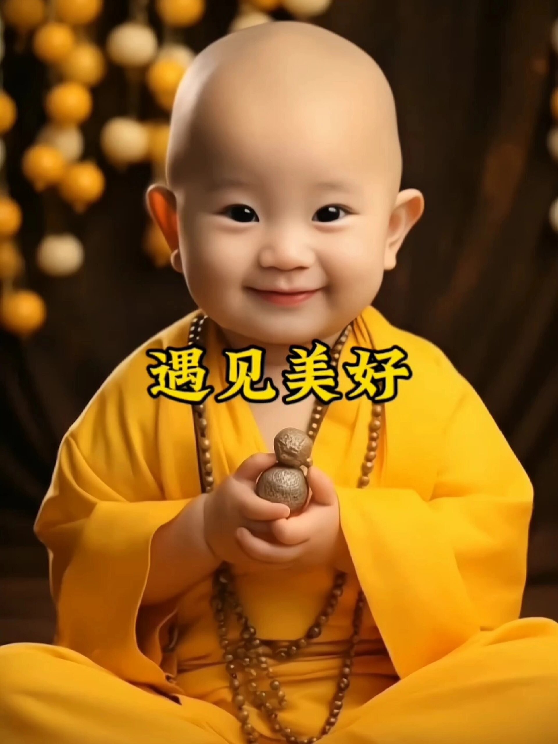 禅意小和尚,遇见美好