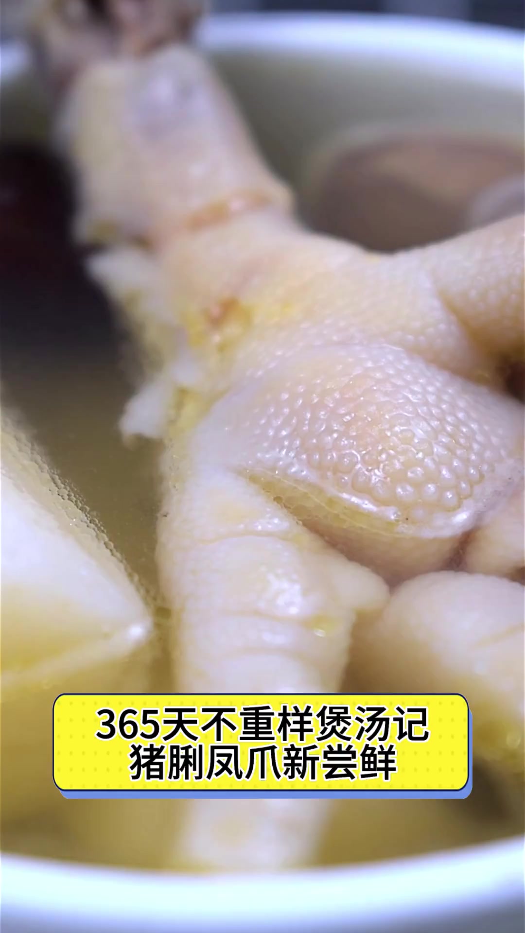 365天不重样煲汤记,猪脷凤爪新尝鲜