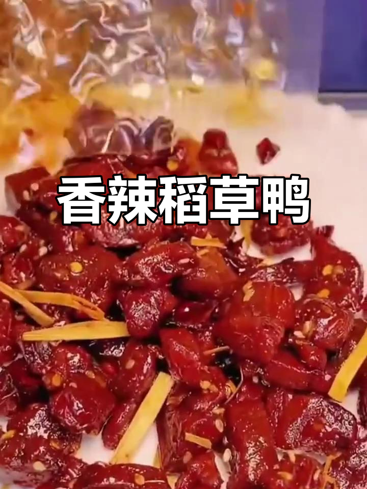 香辣稻草鸭,口感绝佳,每一口都让人陶醉!