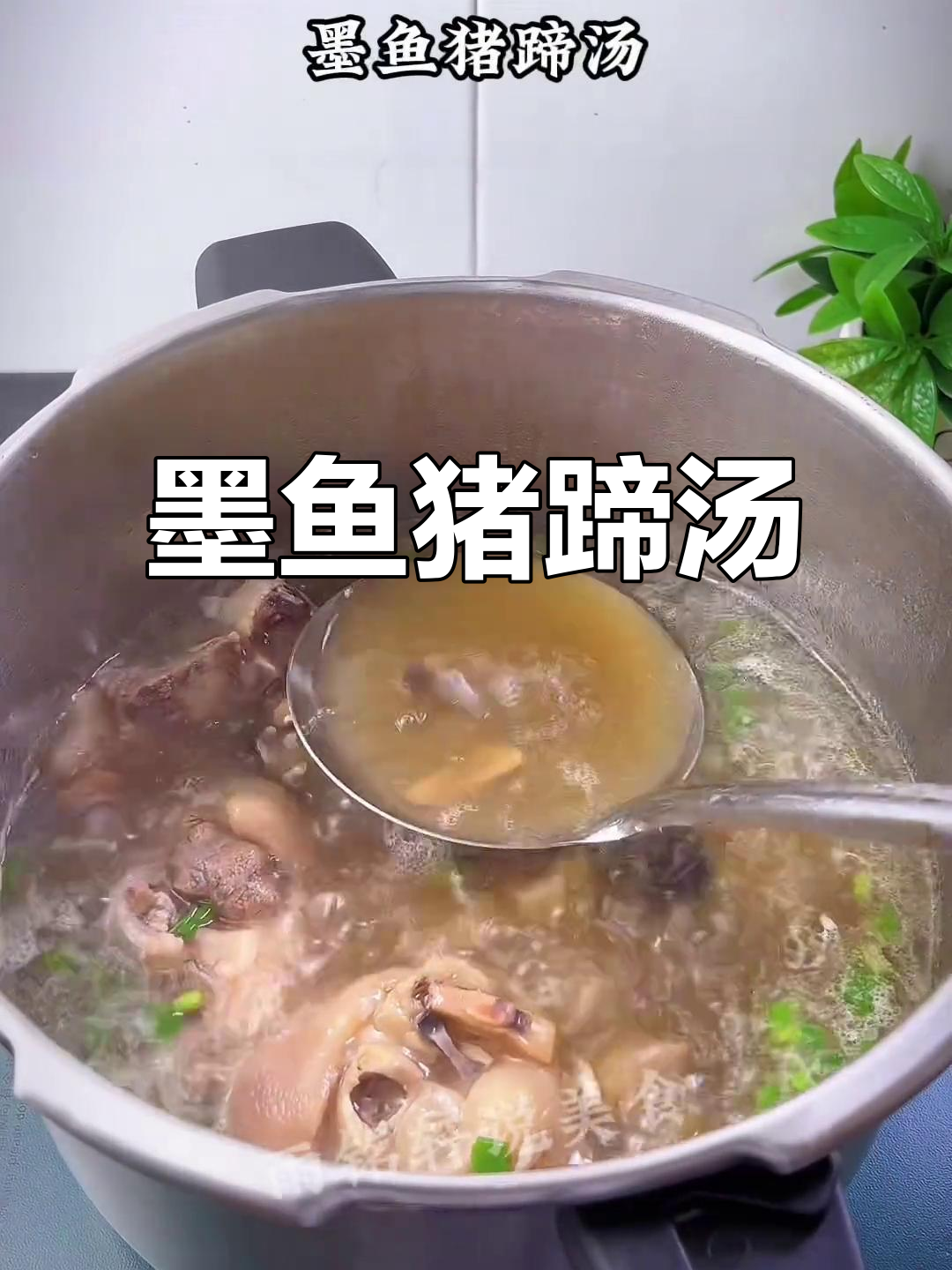 福建特色墨鱼猪蹄汤,滋补美容,满满胶原蛋白