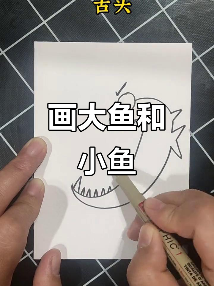 大鱼追小鱼，画出海底追逐战