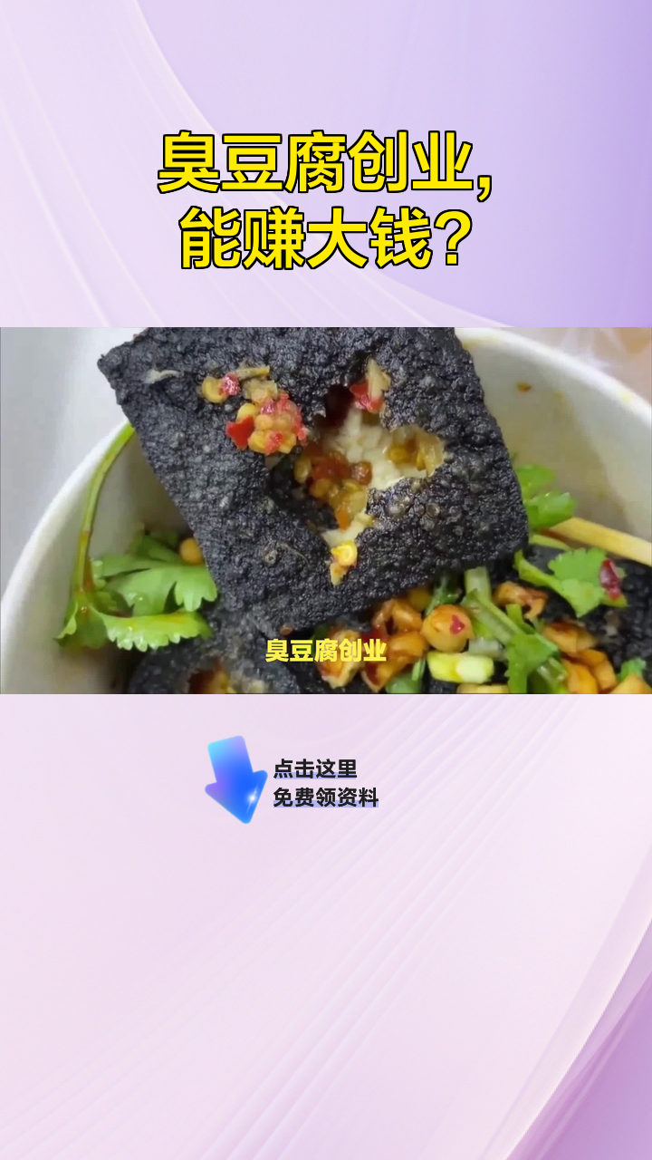 臭豆腐创业,能赚大钱?