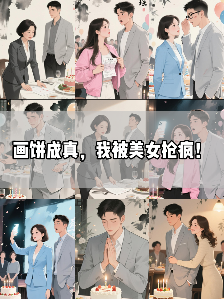 生日派对上随口画饼,我被三个美女当场逼婚!