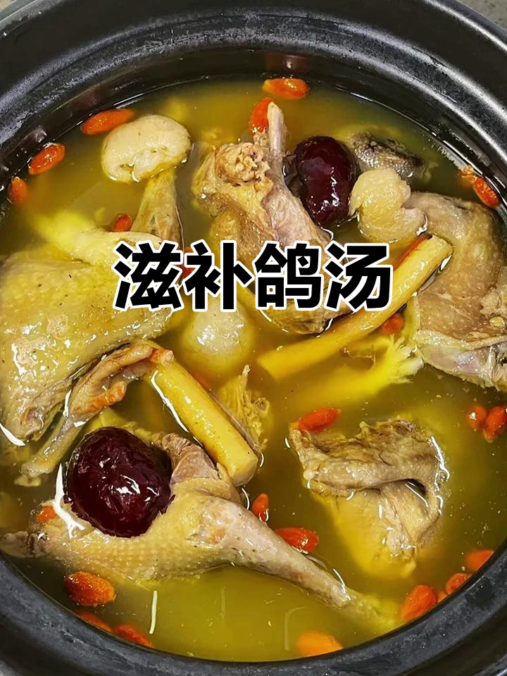 鸽子汤滋补,药材搭配提升营养,炖煮一小时味道更鲜美