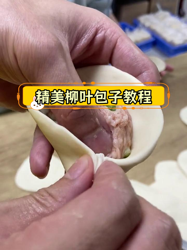 教你包柳叶包子,慢动作演示