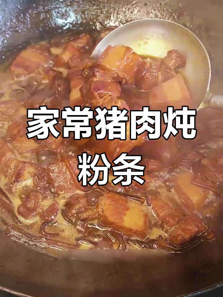 东北经典猪肉炖粉条,家常味十足,香气扑鼻!