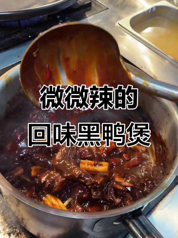 微辣黑鸭煲,搭配皮蛋拌豆腐和酥肉,回味无穷!