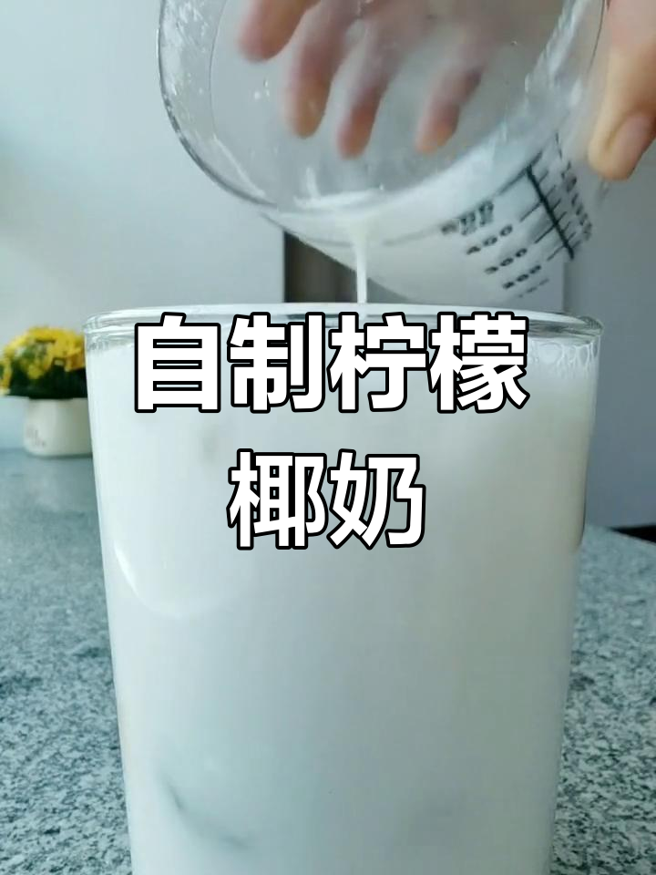 夏日清凉必备!柠檬椰奶,奶茶店卖18元,自制更惊艳