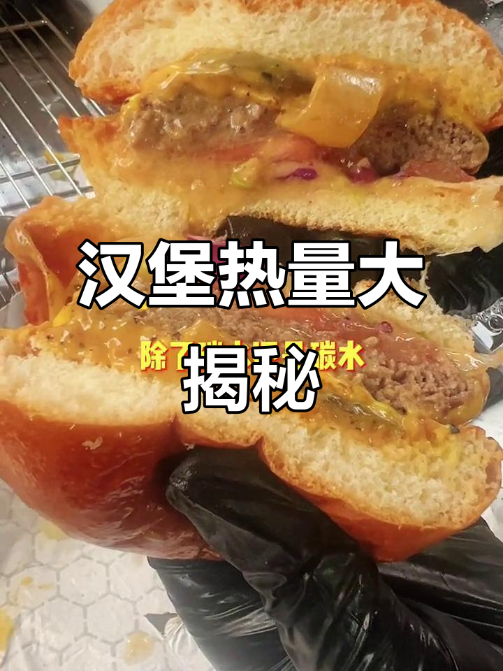 一个汉堡的热量竟然这么低?揭秘健康美味背后的秘密